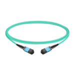 NVIDIA MFP7E10-N003 Compatible 3m (10ft) 8 Fibers Low Insertion Loss Female to Female MPO Trunk Cable Polarity B APC to APC LSZH Multimode OM3 50/125