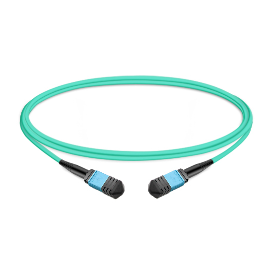 NVIDIA MFP7E10-N003 Compatible 3m (10ft) 8 Fibers Low Insertion Loss Female to Female MPO Trunk Cable Polarity B APC to APC LSZH Multimode OM3 50/125