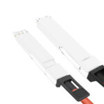 NVIDIA MCA7K20-X001 Compatible 1m (3ft) Twin-port 2x800Gb/s OSFP224 IHS/Finned Top to 4x400Gb/s OSFP224 RHS/Flat Top InfiniBand XDR Active Copper Splitter Cable