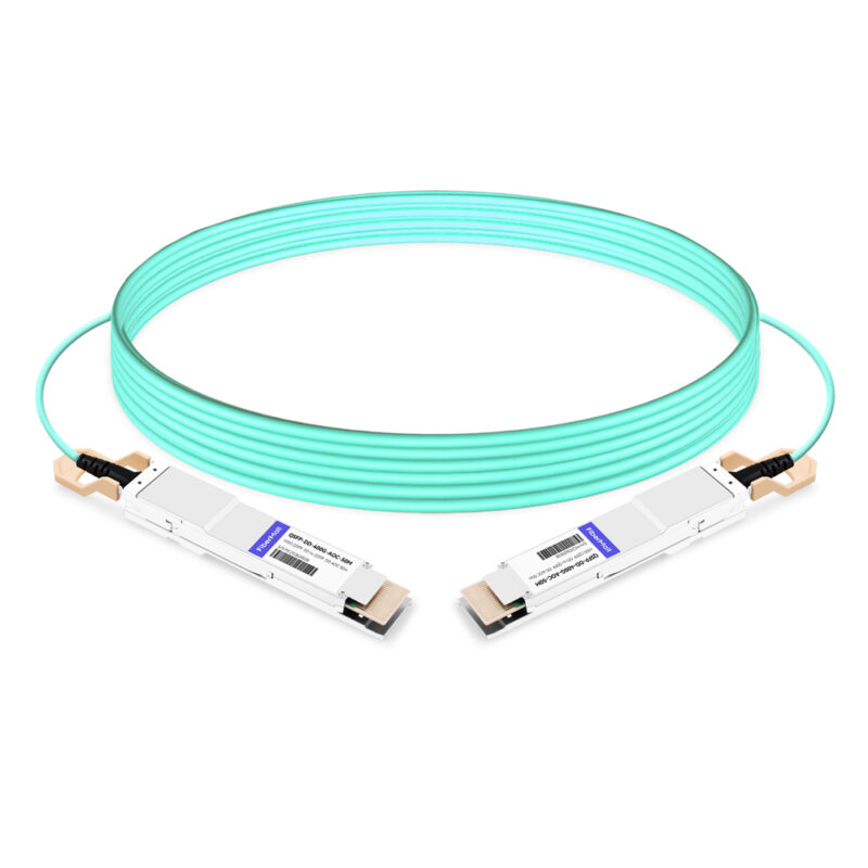 NVIDIA(Mellanox) C-DQ8FNM050-H0-M Compatible 50m (164ft) 400G QSFP-DD to QSFP-DD Active Optical Cable