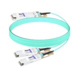 NVIDIA MFA7U10-H003 Compatible 3m (10ft) 400G OSFP to 2x200G QSFP56 twin port HDR Breakout Active Optical Cable