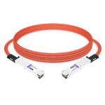 NVIDIA MCA4J80-N003-FLT Compatible 3m (10ft) 800G Twin-port 2x400G OSFP to 2x400G OSFP InfiniBand NDR Active Copper Cable, Flat top on one end and Flat top on the other