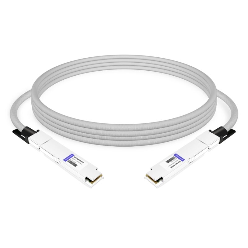 NVIDIA MCP4Y10-N00A Compatible 0.5m (1.6ft) 800G Twin-port 2x400G OSFP to 2x400G OSFP InfiniBand NDR Passive Direct Attach Copper Cable