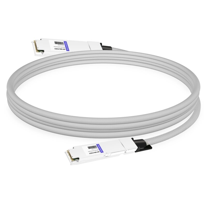 NVIDIA MCP4Y10-N00A Compatible 0.5m (1.6ft) 800G Twin-port 2x400G OSFP to 2x400G OSFP InfiniBand NDR Passive Direct Attach Copper Cable