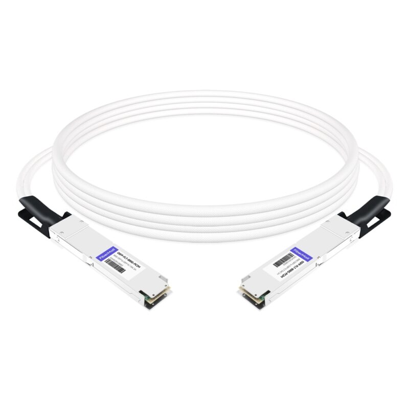 NVIDIA MCP4Y10-N002-FLT Compatible 2m (7ft) 800G Twin-port 2x400G OSFP to 2x400G OSFP InfiniBand NDR Passive DAC, Flat top on one end and Flat top on the other