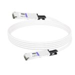 NVIDIA MCP4Y10-N002-FLT Compatible 2m (7ft) 800G Twin-port 2x400G OSFP to 2x400G OSFP InfiniBand NDR Passive DAC, Flat top on one end and Flat top on the other