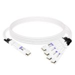 NVIDIA MCP7Y50-N001 Compatible 1m (3ft) 800G InfiniBand NDR Twin-port OSFP to 4x200G OSFP Breakout DAC