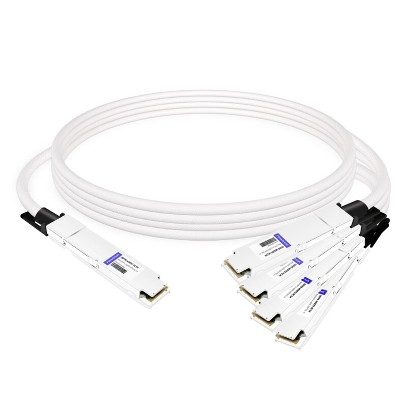 NVIDIA MCP7Y50-N001 Compatible 1m (3ft) 800G InfiniBand NDR Twin-port OSFP to 4x200G OSFP Breakout DAC