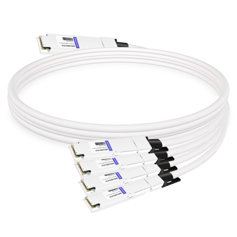NVIDIA MCP7Y50-N001 Compatible 1m (3ft) 800G InfiniBand NDR Twin-port OSFP to 4x200G OSFP Breakout DAC
