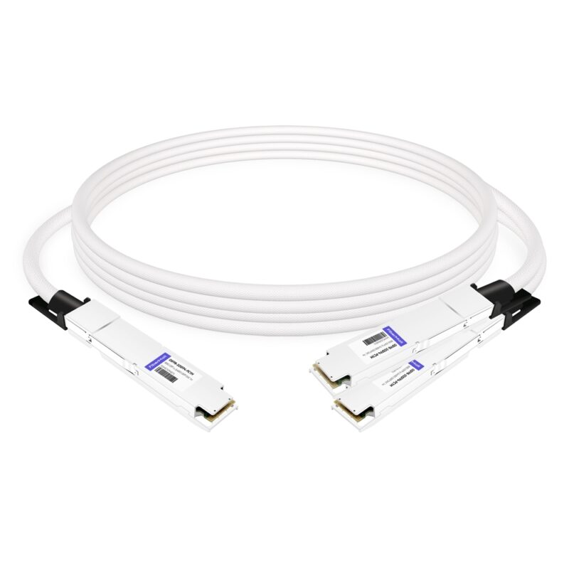 NVIDIA MCP7Y00-N001 Compatible 1m (3ft) 800Gb Twin-port OSFP to 2x400G OSFP InfiniBand NDR Breakout Direct Attach Copper Cable