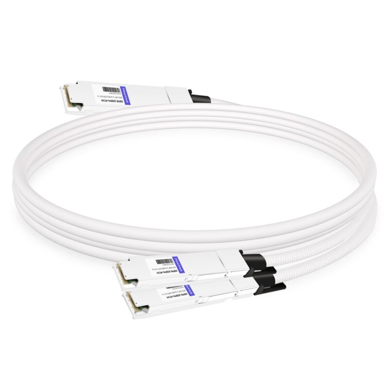 NVIDIA MCP7Y00-N001 Compatible 1m (3ft) 800Gb Twin-port OSFP to 2x400G OSFP InfiniBand NDR Breakout Direct Attach Copper Cable