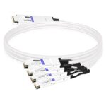 NVIDIA MCP7Y40-N001 Compatible 1m (3ft) 800G InfiniBand NDR Twin-port OSFP to 4x200G QSFP112 Breakout DAC