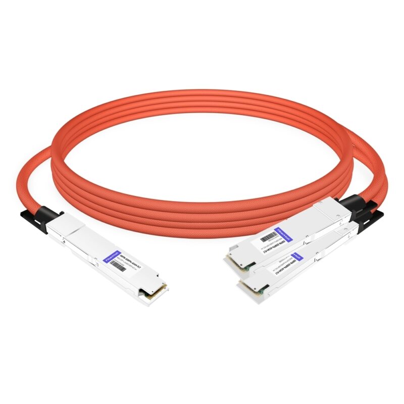 NVIDIA MCA7J60-N004 Compatible 4m (13ft) 800G Twin-port OSFP to 2x400G OSFP InfiniBand NDR Breakout Active Copper Cable