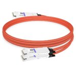 NVIDIA MCA7J60-N004 Compatible 4m (13ft) 800G Twin-port OSFP to 2x400G OSFP InfiniBand NDR Breakout Active Copper Cable