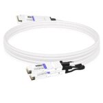 NVIDIA MCP7Y10-N001 Compatible 1m (3ft) 800G InfiniBand NDR Twin-port OSFP to 2x400G QSFP112 Breakout DAC
