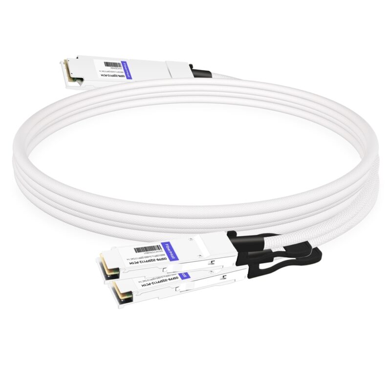 NVIDIA MCP7Y10-N001 Compatible 1m (3ft) 800G InfiniBand NDR Twin-port OSFP to 2x400G QSFP112 Breakout DAC