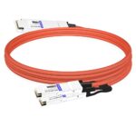 NVIDIA MCA7J65-N004 Compatible 4m (13ft) 800G Twin-port OSFP to 2x400G QSFP112 InfiniBand NDR Breakout Active Copper Cable