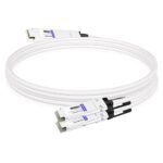 NVIDIA MCP7Y60-H001 Compatible 1m (3ft) 400G OSFP to 2x200G QSFP56 Passive Direct Attach Cable