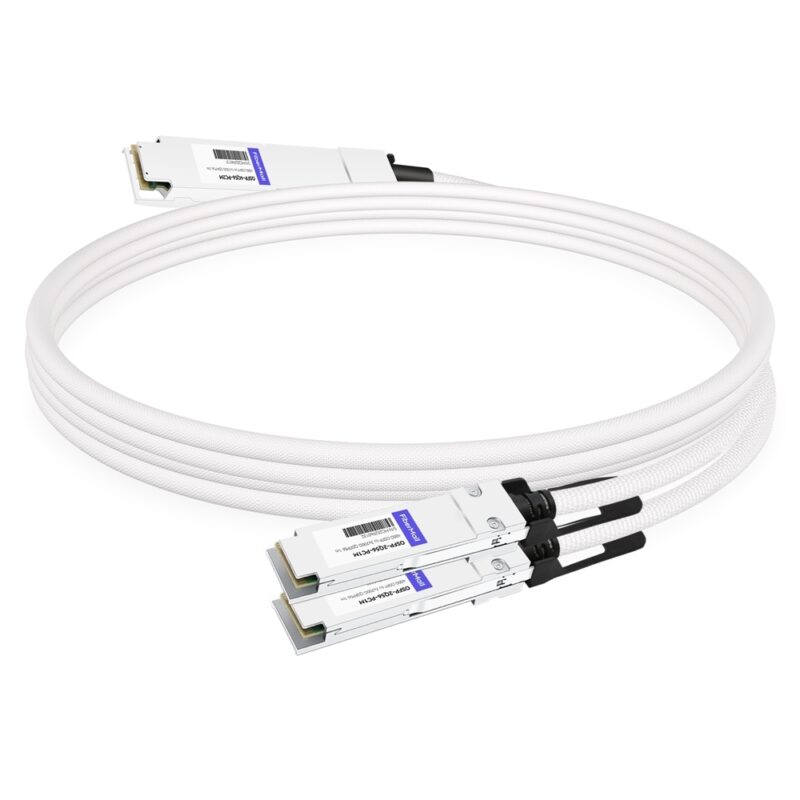 NVIDIA MCP7Y60-H001 Compatible 1m (3ft) 400G OSFP to 2x200G QSFP56 Passive Direct Attach Cable