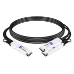 NVIDIA(Mellanox) MCP7H50-H001R30 Compatible 1m (3ft) Infiniband HDR 200G QSFP56 to 2x100G QSFP56 PAM4 Passive Breakout Direct Attach Copper Cable