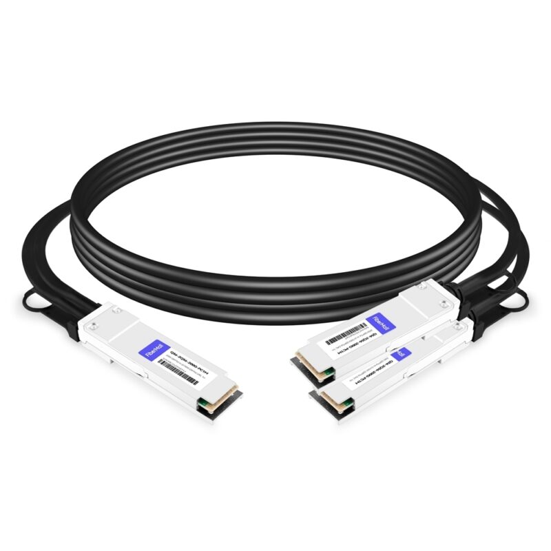 NVIDIA(Mellanox) MCP7H50-H001R30 Compatible 1m (3ft) Infiniband HDR 200G QSFP56 to 2x100G QSFP56 PAM4 Passive Breakout Direct Attach Copper Cable