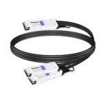 NVIDIA(Mellanox) MCP7H50-H001R30 Compatible 1m (3ft) Infiniband HDR 200G QSFP56 to 2x100G QSFP56 PAM4 Passive Breakout Direct Attach Copper Cable