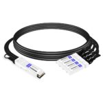 NVIDIA MCP7H70-V001R30 Compatible 1m (3ft) 200G QSFP56 to Four 50G SFP56 PAM4 Passive Copper Direct Attach Breakout Cable